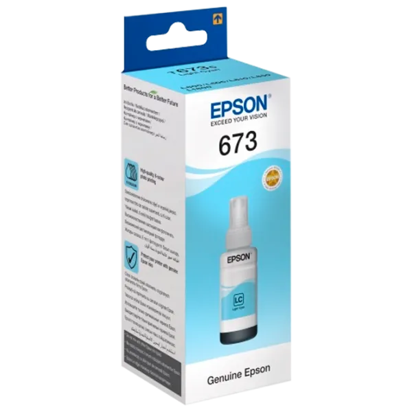Чернила для принтера Epson 673 Light cyan photo 1
