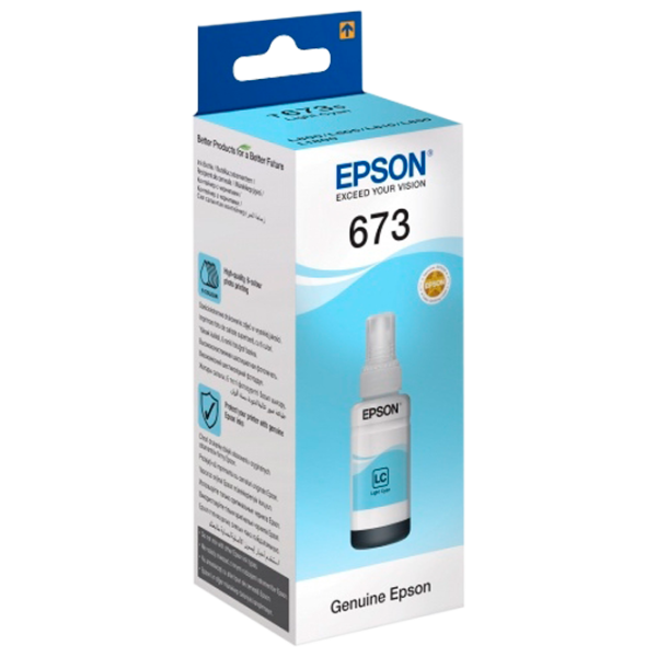 Чернила для принтера Epson 673 Light cyan photo 1