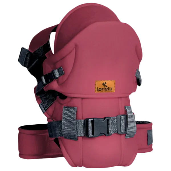Marsupiu pentru copii Lorelli BABY CARRIER WEEKEND (10010110001) 9 kg/ Dark Red photo 1