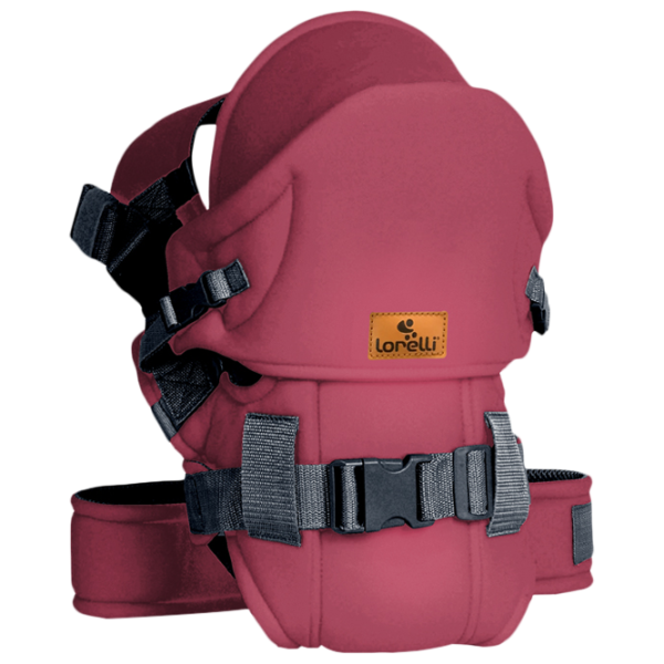 Marsupiu pentru copii Lorelli BABY CARRIER WEEKEND (10010110001) 9 kg/ Dark Red photo 1