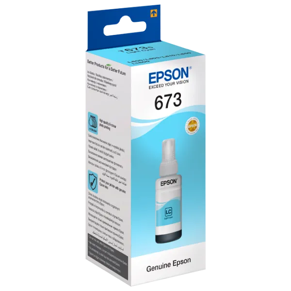 Чернила для принтера Epson 673 Cyan photo 1