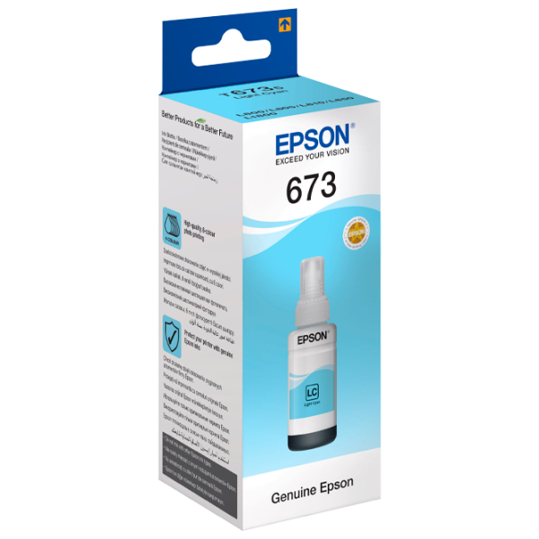 Чернила для принтера Epson 673 Cyan photo 1