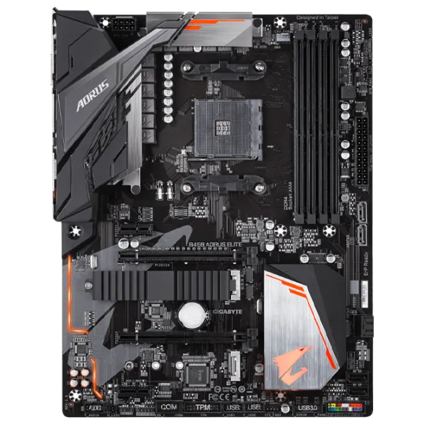 Placă de bază Gigabyte B450 AORUS ELITE 1.1 ATX/ AMD B450 photo 1