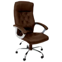 Офисное кресло DecoPrim BX-3707 Кожа/ Коричневый