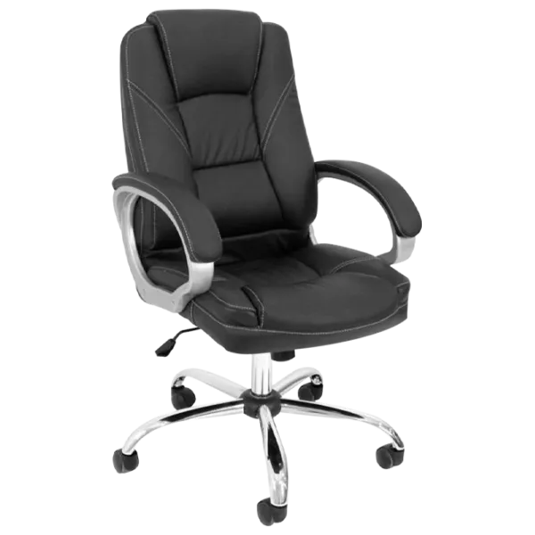 Офисное кресло DecoPrim BX-3177 Искусственная кожа/ Черный photo 1