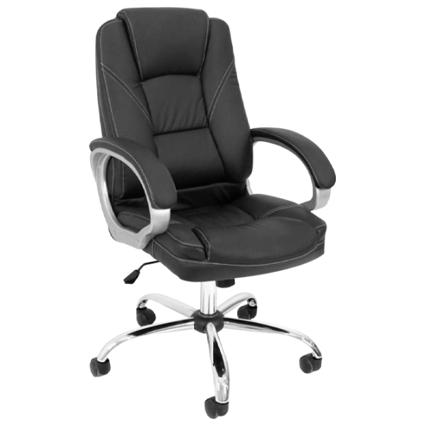 Офисное кресло DecoPrim BX-3177 Искусственная кожа/ Черный photo 1