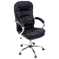 Fotoliu de birou DecoPrim BX-3058 Piele artificială/ Black