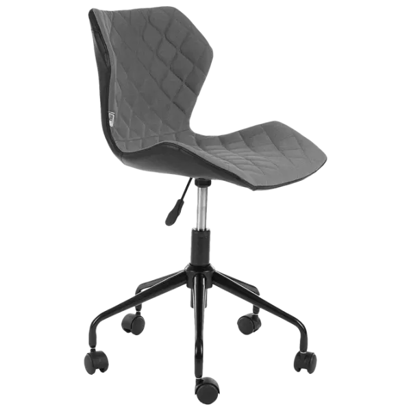Офисное кресло DecoPrim BX-3030 Ткань, искусственная кожа/ Черный Серый photo 1