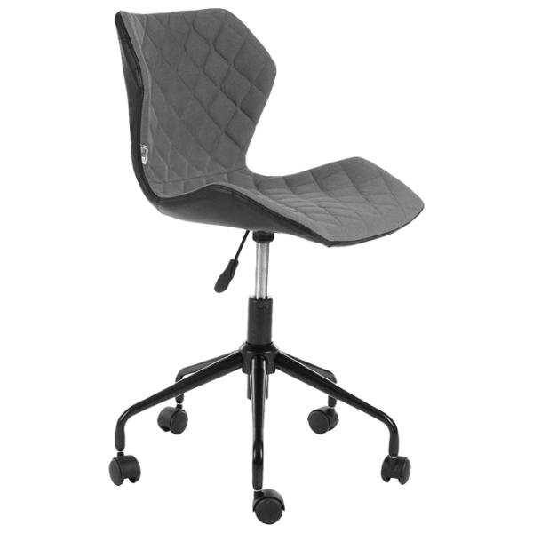 Офисное кресло DecoPrim BX-3030 Ткань, искусственная кожа/ Черный Серый photo 1
