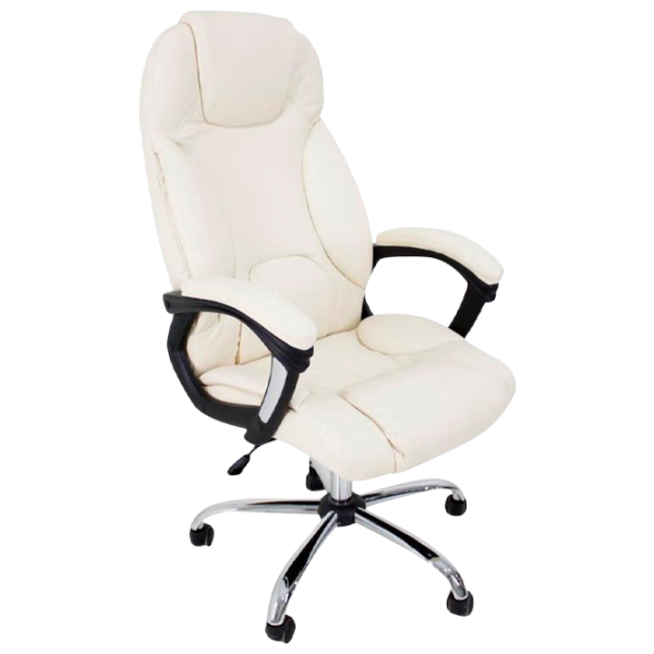 Fotoliu de birou DecoPrim BX-3022 Piele artificială/ Beige photo 1