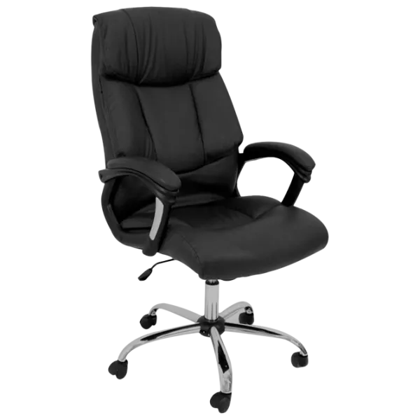 Офисное кресло DecoPrim BX-3008 Искусственная кожа/ Черный photo 1
