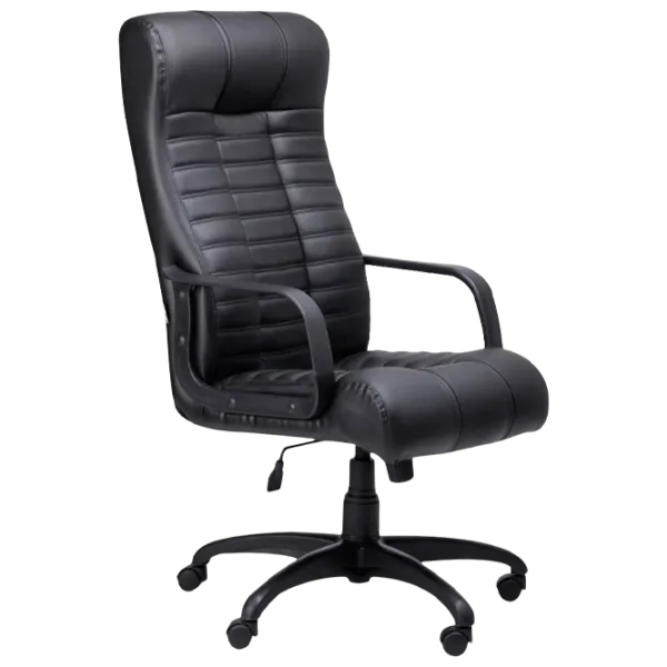 Fotoliu de birou DecoPrim Atlantis Piele artificială/ Black photo 1 Fotoliu de birou DecoPrim Atlantis Piele artificială/ Black photo 1