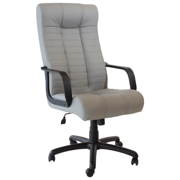 Fotoliu de birou DecoPrim Atlantis Piele artificială/ Gray photo 1 Fotoliu de birou DecoPrim Atlantis Piele artificială/ Gray photo 1