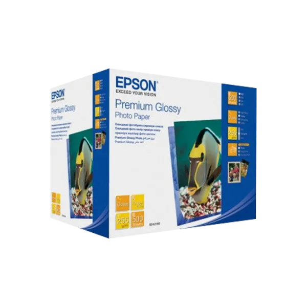 Фотобумага для принтеров Струйный Epson Premium Glossy Photo Paper 255 г/ м² (500 листов) Глянец/ 4R/ Белый photo 1