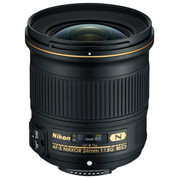 Объектив Nikon AF-S NIKKOR 24mm f/ 1.8G ED Черный photo 1 Объектив Nikon AF-S NIKKOR 24mm f/ 1.8G ED Черный photo 1