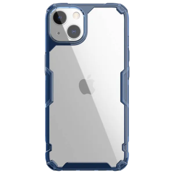 Husă pentru smartphone Apple iPhone 13 Nillkin/ Back/ TPU/ PC/ Transparent Blue photo 1