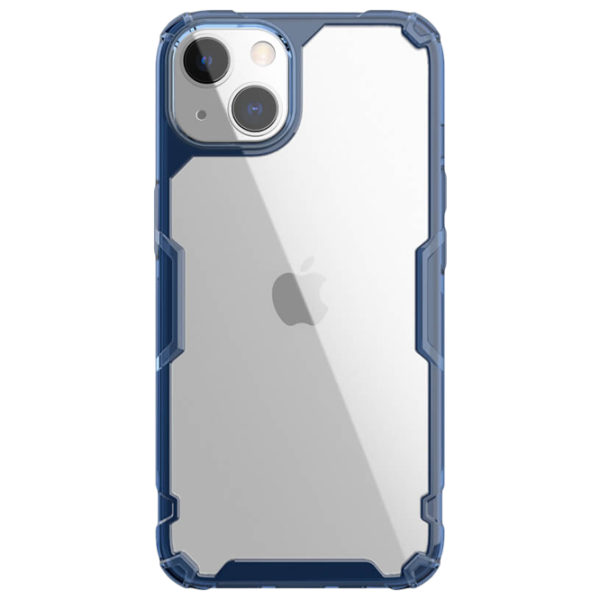 Husă pentru smartphone Apple iPhone 13 Nillkin/ Back/ TPU/ PC/ Transparent Blue photo 1