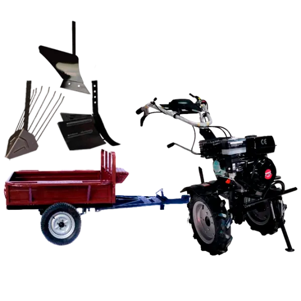 Motocultor Worker HB 700RS ECO+R SET8 4 timpi/ Benzină photo 1