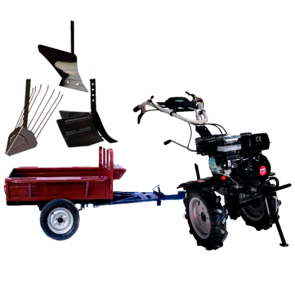 Motocultor Worker HB 700RS ECO+R SET8 4 timpi/ Benzină photo 1