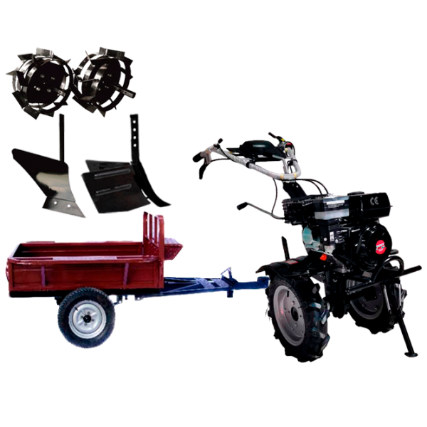 Motocultor Worker HB 700RS ECO+R SET9 4 timpi/ Benzină photo 1