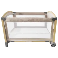 Țarc pentru copii Kikka Boo Tender 2l (31003010091) 0 luni - 3 ani/ Beige