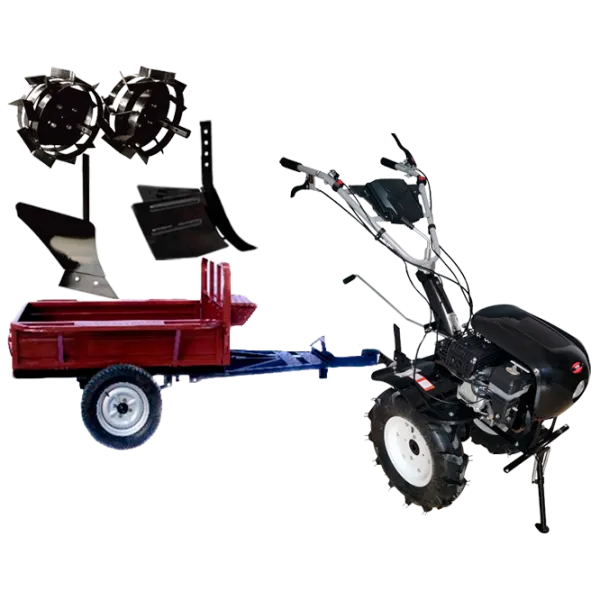Motocultor Worker HB 700RS PRO+R SET9 4 timpi/ Benzină photo 1