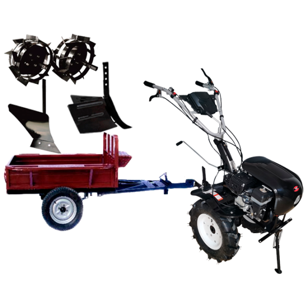 Motocultor Worker HB 700RS PRO+R SET9 4 timpi/ Benzină photo 1