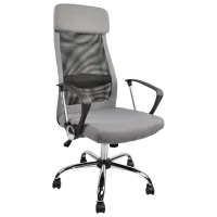 Fotoliu de birou DecoPrim F-65 Pânză, plasă acrilică/ Gray