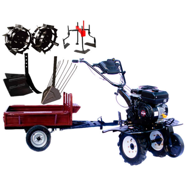 Motocultor Worker HB 700S+R SET 19 4 timpi/ Benzină photo 1