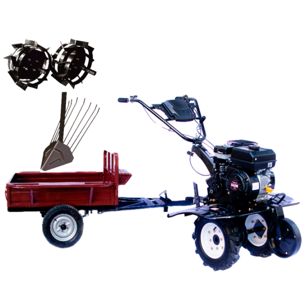 Motocultor Worker HB 700S+R SET 14 4 timpi/ Benzină photo 1