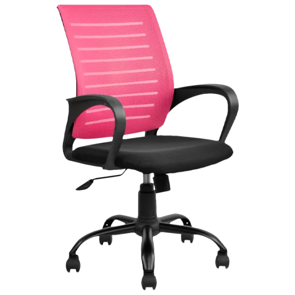 Fotoliu de birou DecoPrim F-5014 Plasă acrilică/ Pink photo 1