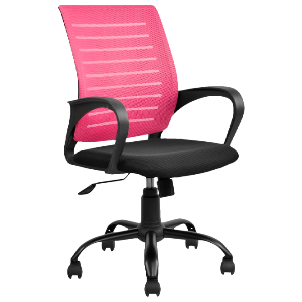 Fotoliu de birou DecoPrim F-5014 Plasă acrilică/ Pink photo 1