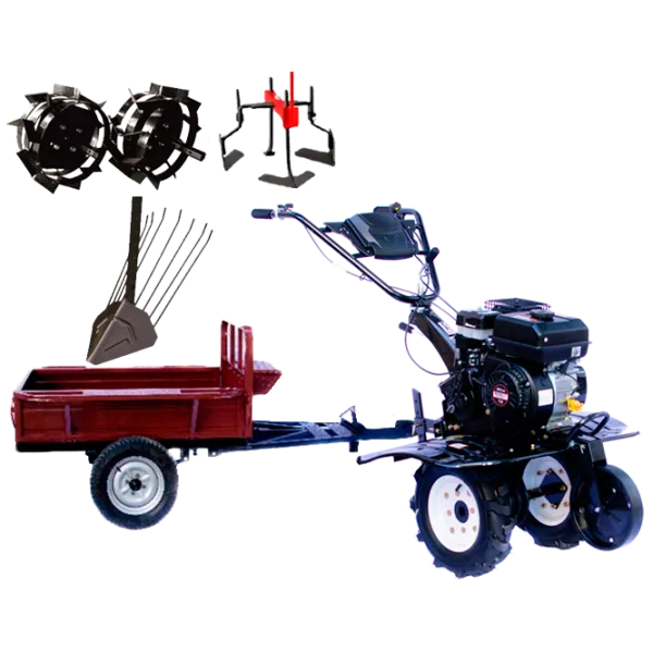 Motocultor Worker HB 700S+R SET 17 4 timpi/ Benzină photo 1