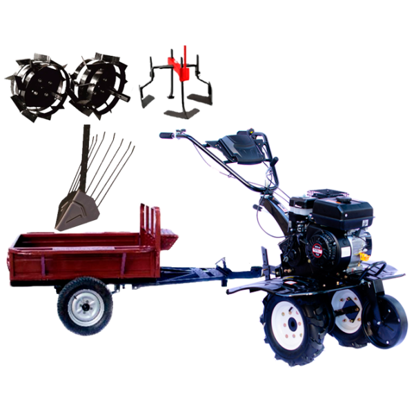 Motocultor Worker HB 700S+R SET 17 4 timpi/ Benzină photo 1