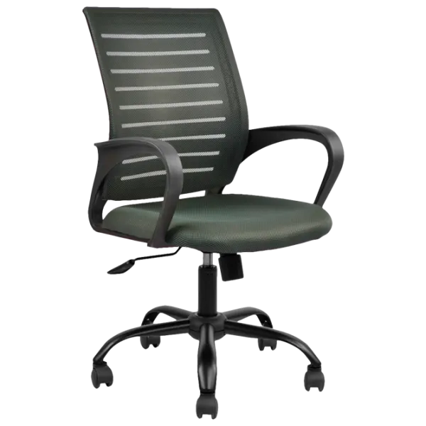 Fotoliu de birou DecoPrim F-5014 Plasă acrilică/ Gray photo 1