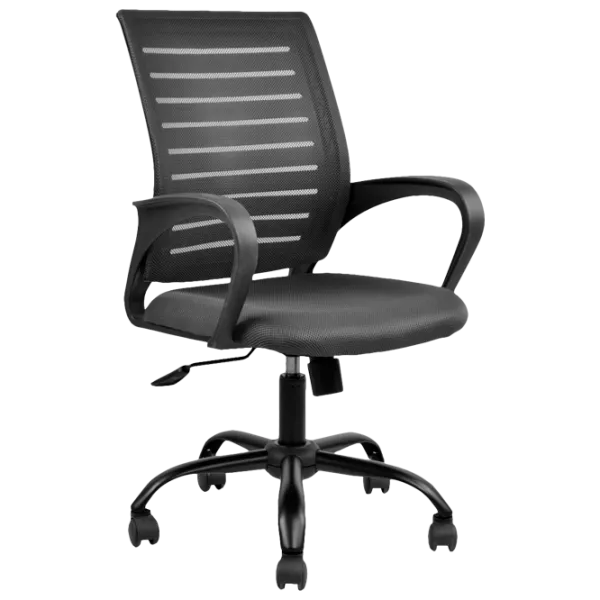 Fotoliu de birou DecoPrim F-5014 Plasă acrilică/ Black photo 1