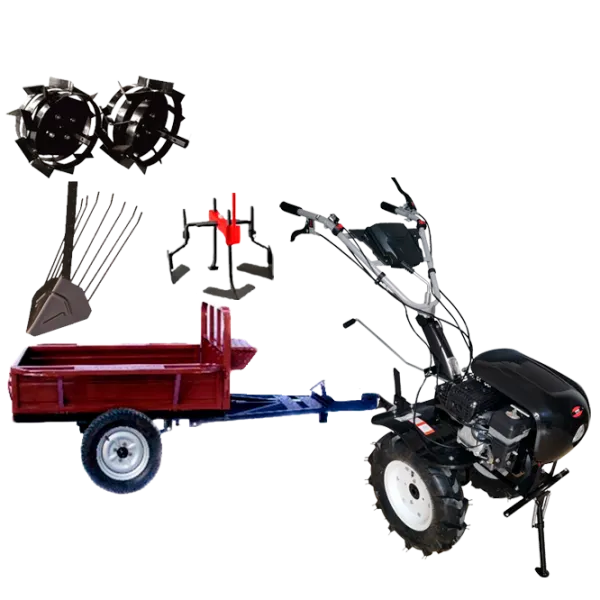 Motocultor Worker HB 700RS PRO+R SET6 4 timpi/ Benzină photo 1