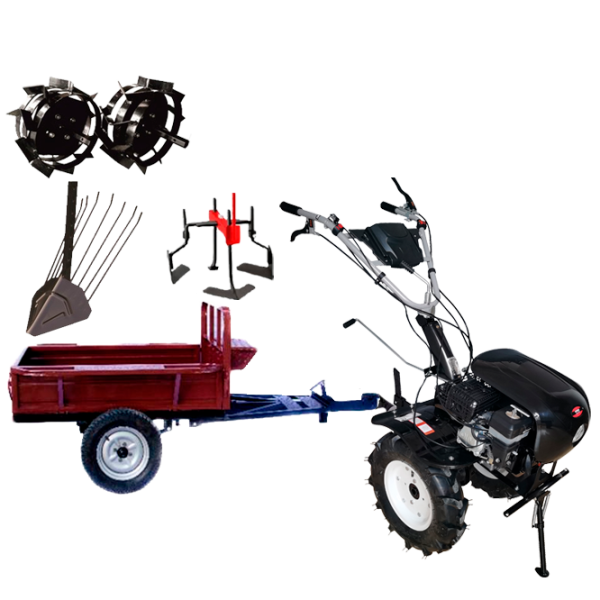 Motocultor Worker HB 700RS PRO+R SET6 4 timpi/ Benzină photo 1