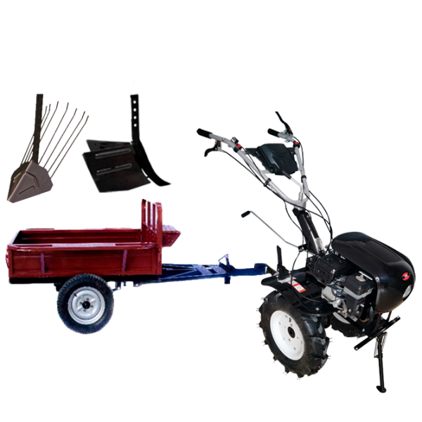 Motocultor Worker HB 700RS PRO+R SET7 4 timpi/ Benzină photo 1