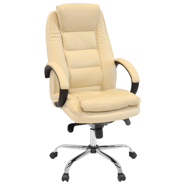 Fotoliu de birou DecoPrim BX-3796 Piele/ Beige photo 1