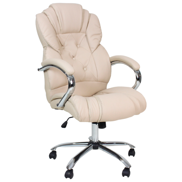 Fotoliu de birou DecoPrim BX-3000 Piele artificială/ Camel photo 1