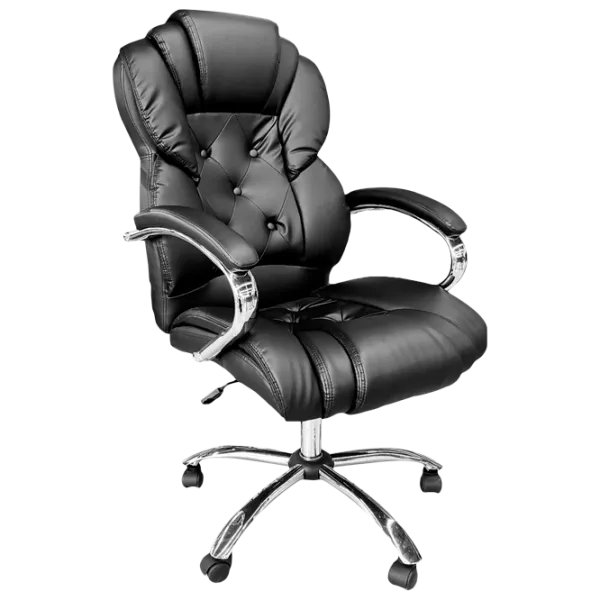 Fotoliu de birou DecoPrim BX-3000 Piele artificială/ Black photo 1