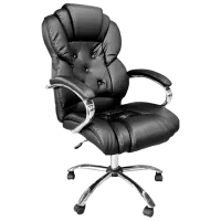 Fotoliu de birou DecoPrim BX-3000 Piele artificială/ Black