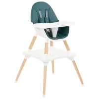 Scaun de masă Kikka Boo Multi 3 in 1 (31004010098) Transformer/ 6 luni/ Petrolgreen