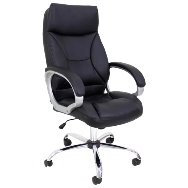 Fotoliu de birou DecoPrim BX-0055 Piele artificială/ Black photo 1