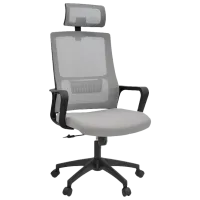 Офисное кресло DecoPrim Arena Ткань, акриловая сетка/ Серый
