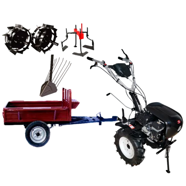 Motocultor Worker HB 700RS PRO+R SET17 4 timpi/ Benzină photo 1