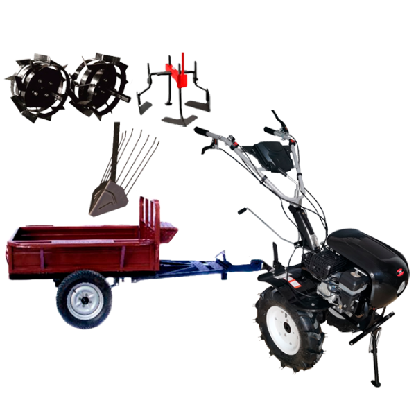 Motocultor Worker HB 700RS PRO+R SET17 4 timpi/ Benzină photo 1