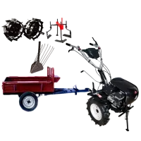 Мотокультиватор Worker HB 700RS PRO+R SET17 4х тактный/ Бензин