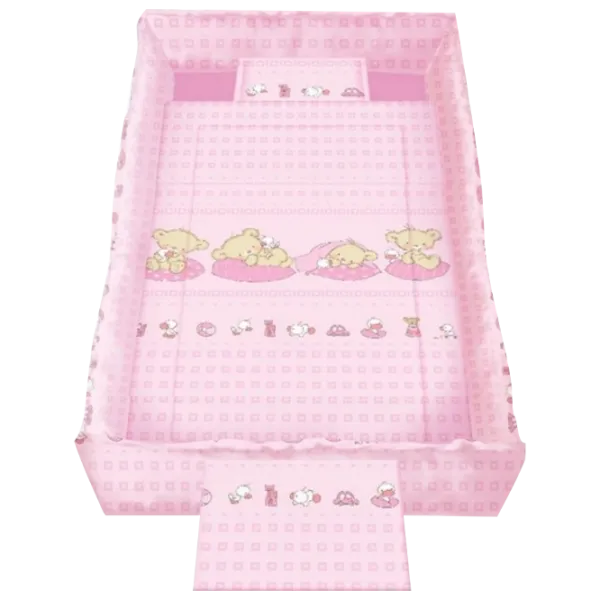 Детское постельное бельё Lorelli Trend Set Superstar Bears (20800052102) Хлопок/ Розовый photo 1